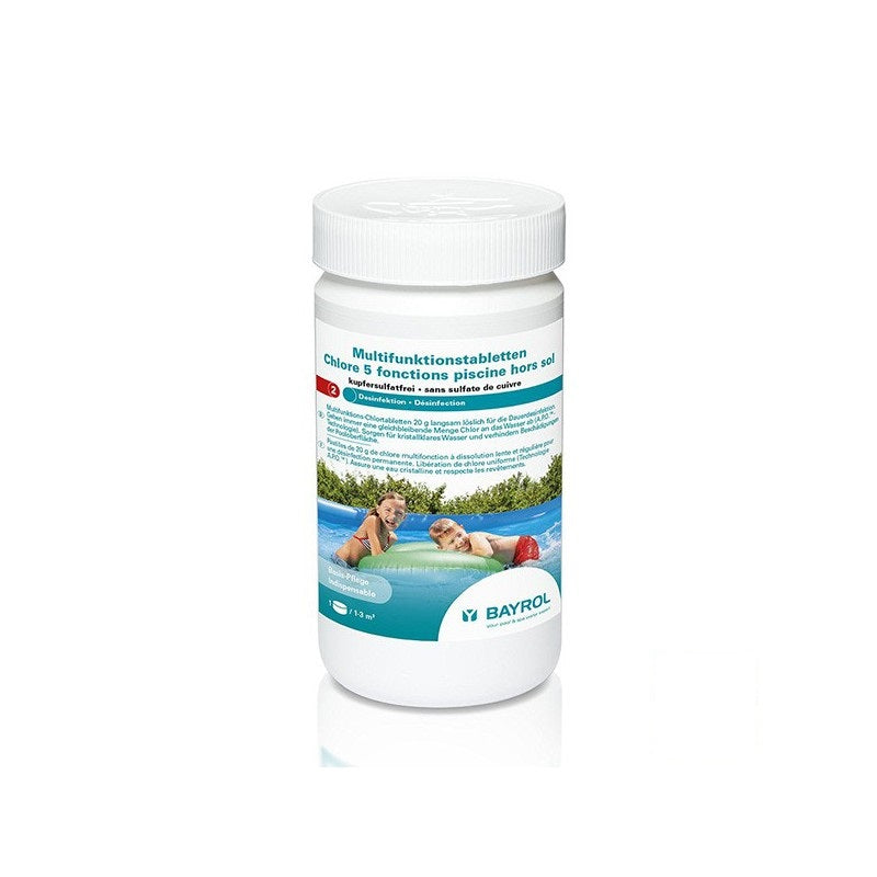 Chlore 5 fonctions pour petites piscines
