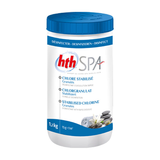 HTH Spa Chlore stabilisé 1,2 kg en granulés